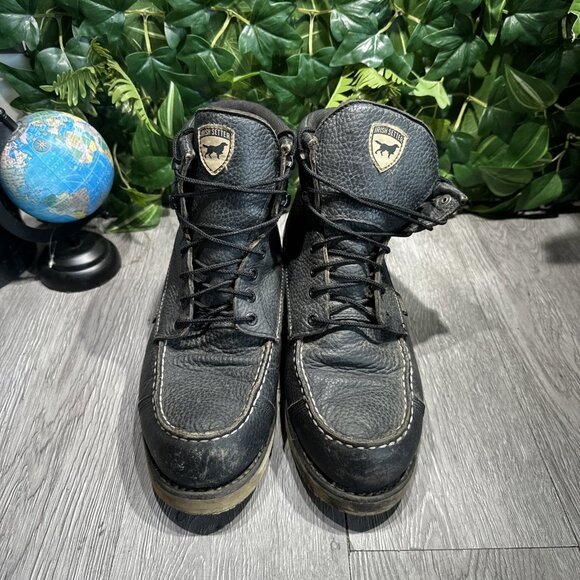 Irish Setter Wingshooter Moc Toe Boots Black Leather 845 Mens Size 9.5 2E - Picture 2 of 11